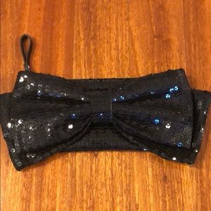 Kate spade black sequin evening bag